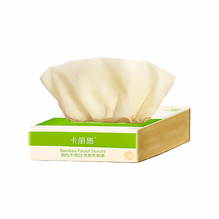 (Кол-во в корбоке 50 шт) Carich Бумажные салфетки из натурального небеленого бамбукового волокна