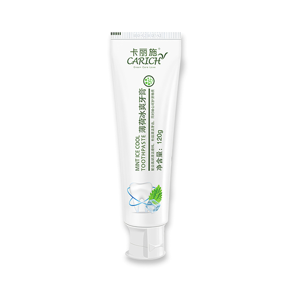 (Кол-во в коробке 60 шт)  CARICH Охлаждающая зубная паста со вкусом мяты