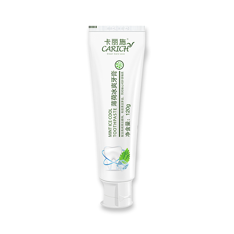 (Кол-во в коробке 60 шт)  CARICH Охлаждающая зубная паста со вкусом мяты