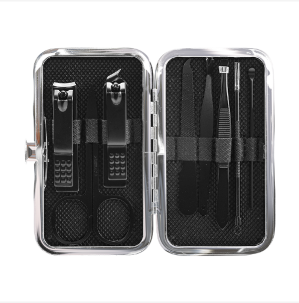 (Кол-во в коробке 160 шт)CARICH Набор щипчиков для ногтей/черный