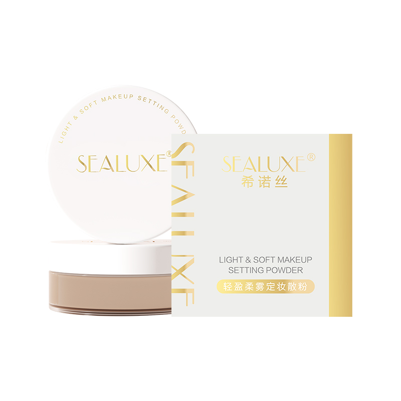(Кол-во в коробке 48 шт) SEALUXE Легкая и мягкая рассыпчатая пудра для фиксации макияжа/8,5 г