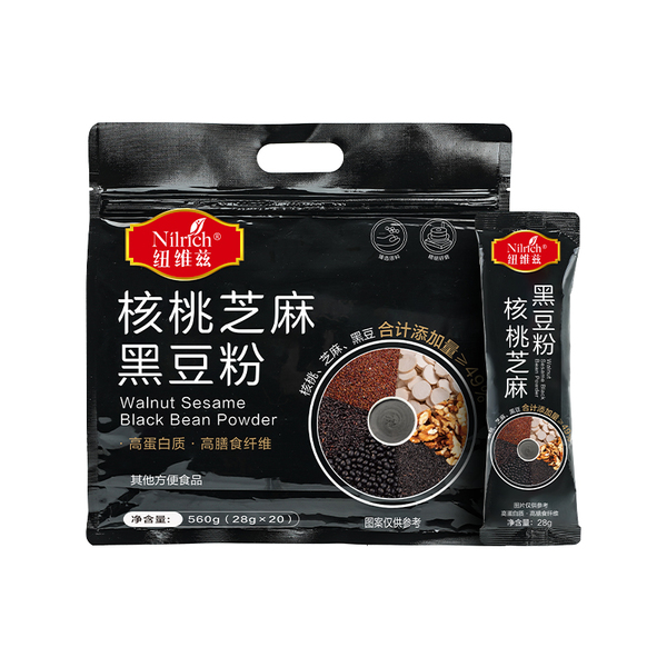 (Кол-во в коробке 12 шт) Nilrich порошок с грецким орехом и кунжутом