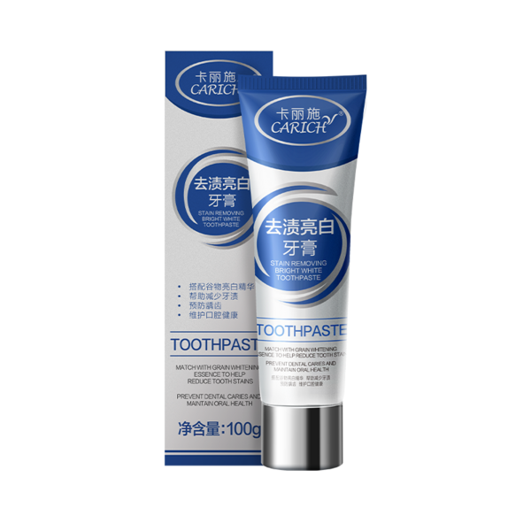 (Кол-во в коробке 36 шт) CARICH Удаление пятна отбеливание зубной пасты/ 100г