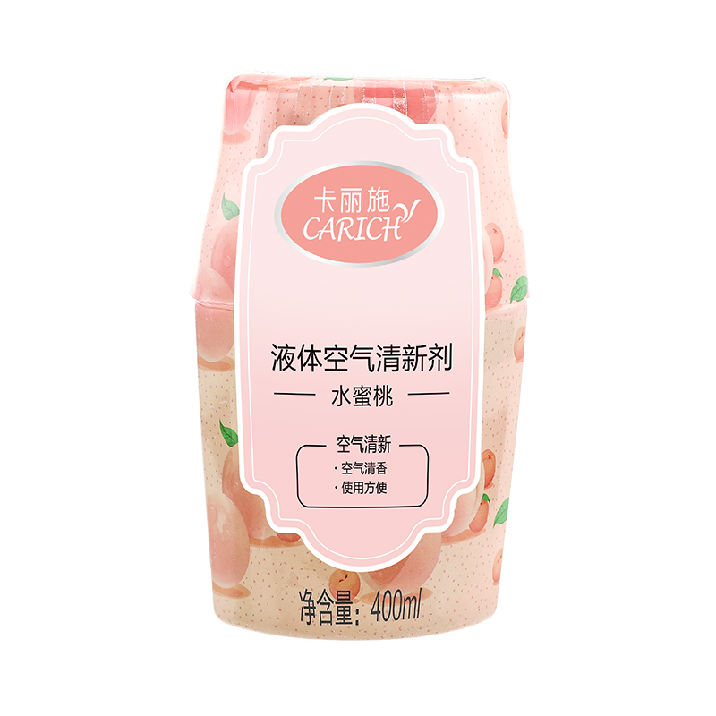 (Кол-во в коробке 12 шт)  CARRICH Жидкий освежитель воздуха/персик