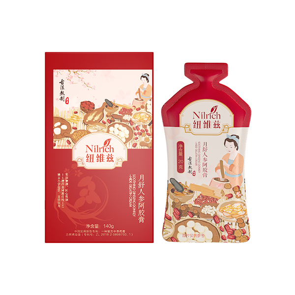 (Кол-во в коробке 12 шт) Nilrich Напиток из желатина шкуры осла с женьшенем