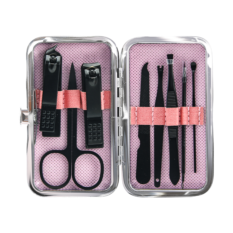 (Кол-во в коробке 160 шт)CARICH Набор щипчиков для ногтей/розовый