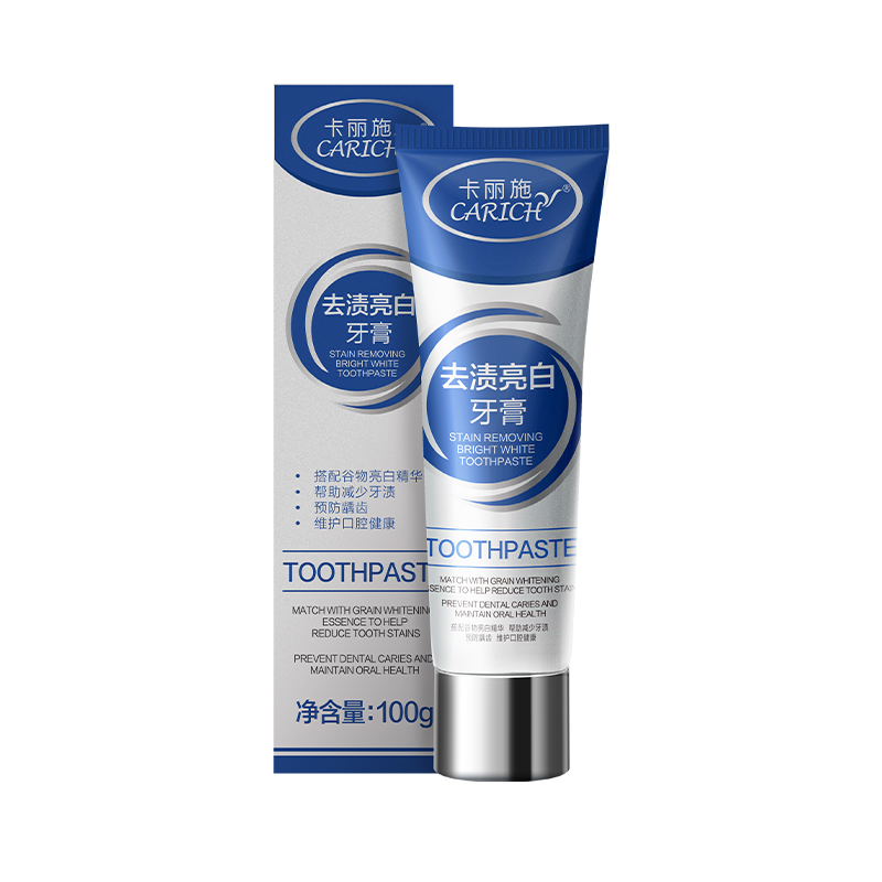 (Кол-во в коробке 36 шт) CARICH Удаление пятна отбеливание зубной пасты/ 100г